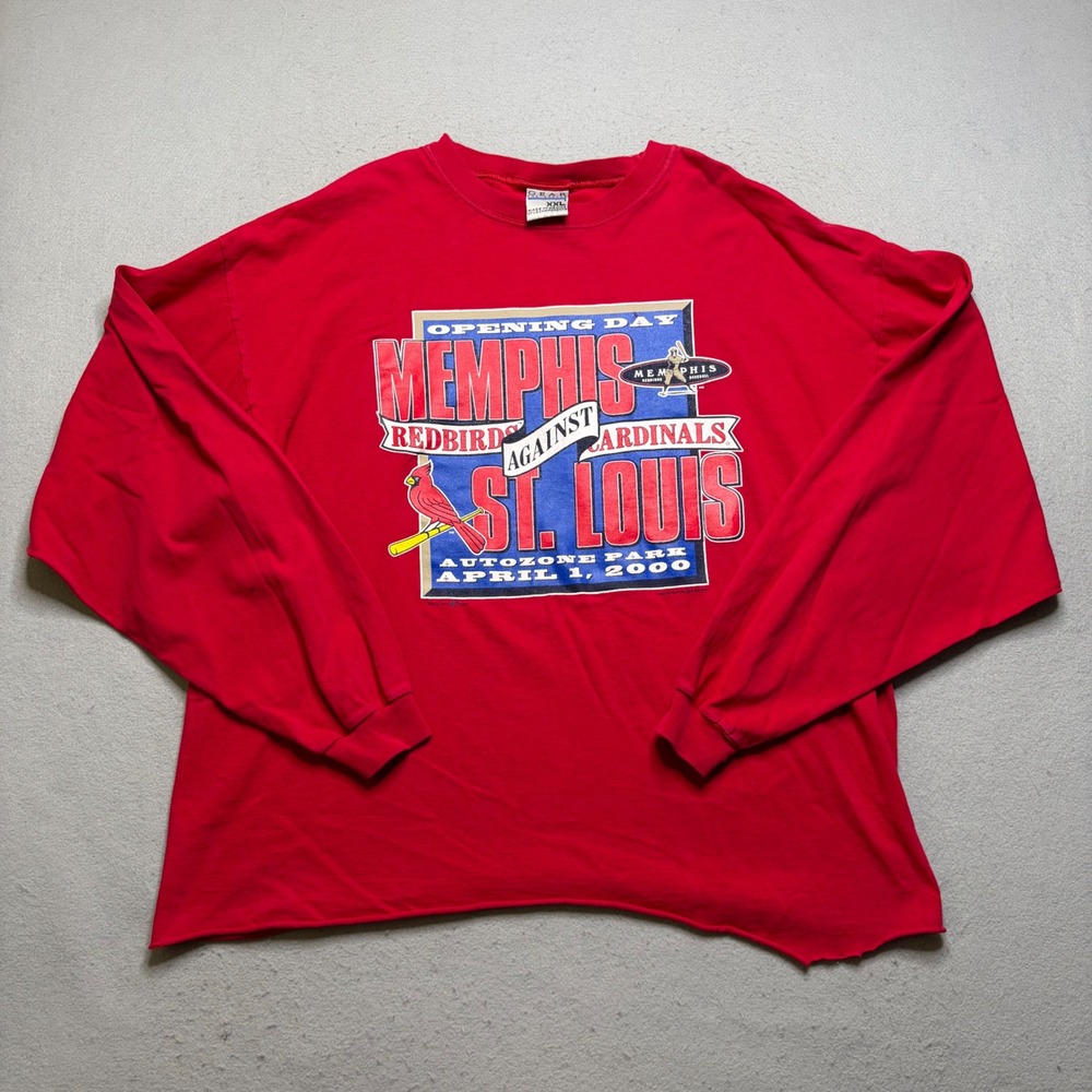 Gear For Sports T-Shirt Mens XXL‎ Memphis Redbirds St Louis Cardinals 2000 Tee